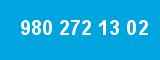980 272 13 02 980 272 13 02